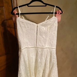 White Eyelet Summer Dress